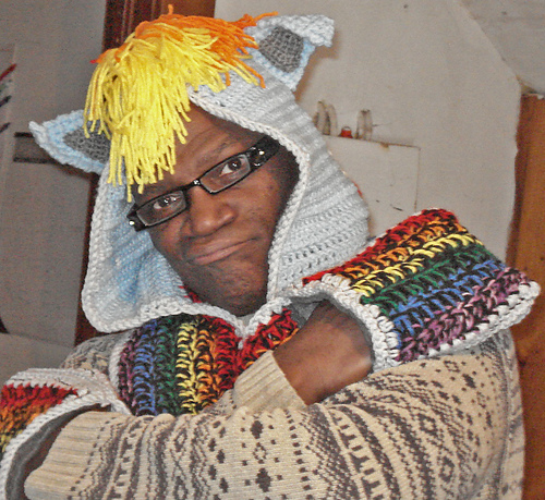Cuddly Cat Crochet Scoodie with Pockets photo 6