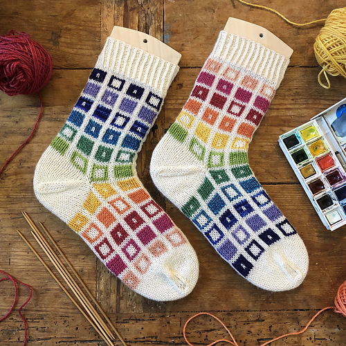 Ravelry Paint Pan Socks pattern by Wendy Staples