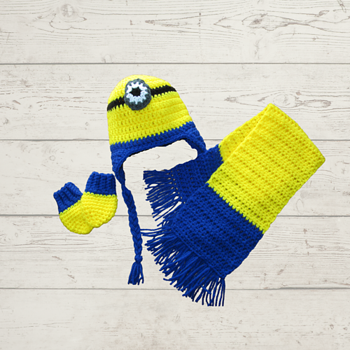 Ravelry: Minion Hat Set pattern by DWC