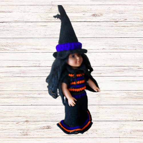 Ravelry American girl witch costume, 91 pattern by DWC