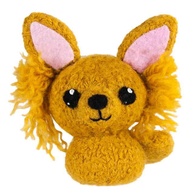 Ravelry Felted Knit Amigurumi Pomeranian Dog pattern by Lisa Eberhart