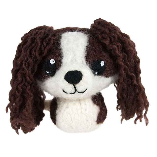 Ravelry Felted Knit King Charles Spaniel Dog pattern by Lisa Eberhart