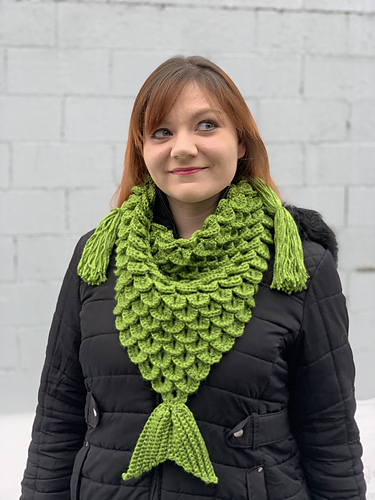 Mermaid Triangle Scarf photo 5