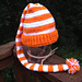 Striped Long Tail Elf Hat pattern 