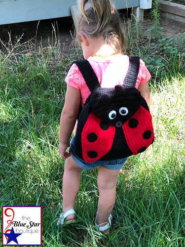 Ravelry: Lady Bug Backpack pattern by Shelley Moore