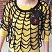 Spider and Web Poncho pattern 