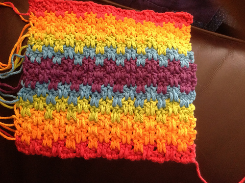 Leaping Stripes and Blocks Blanket photo 7