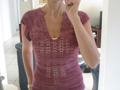 Aran Weight Lace Shell photo 7