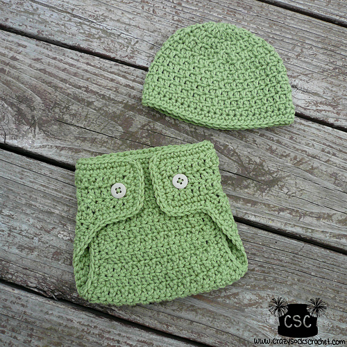 Diaper Cover and Beanie photo 1