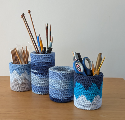 Crochet tin cans