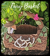 cottage core fairy basket crochet pattern