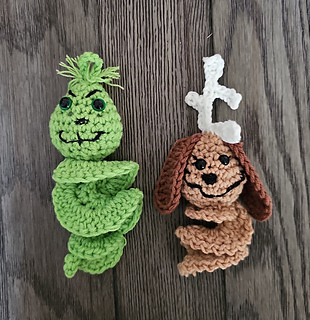 Grinch and Max Spinner Ornament Crochet pattern