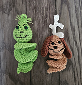 Grinch and Max Spinner Ornament Crochet pattern
