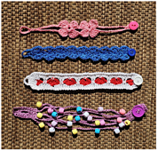 Fast and Easy Crochet patterns for friendship bracelets