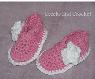 Cute Crochet pattern for 3 sizes of Baby Booties - Süßes Häkelmuster für Babyschuhe in 3 Größen