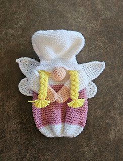 cute plastic bag holder fairy. crochet pattern