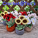 Potted Garden Plants Collection #2 pattern 