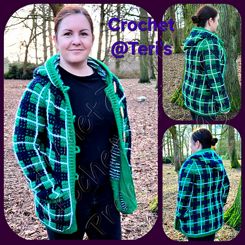 Highland Fling Mosaic Duffel Coat