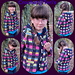 Little Chequerboard Mosaic Children's Coat pattern 