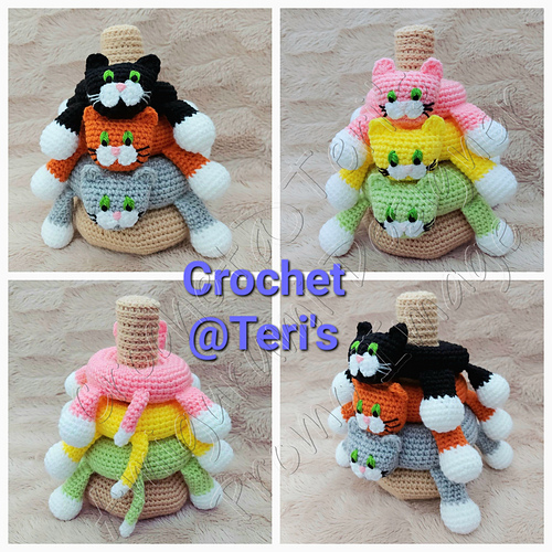 Purrfekt Kat Stacker - Crochet at Teri's