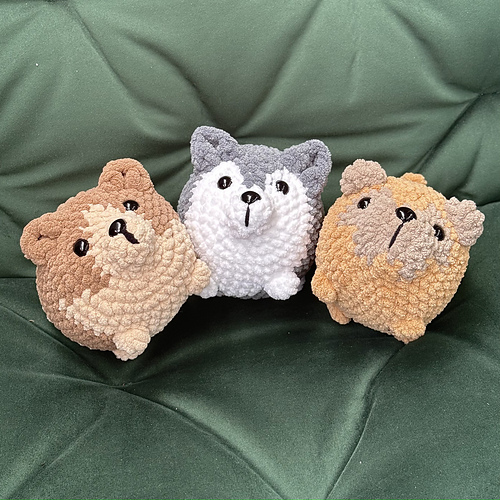 Loaf Puppies - Crochet by DoraLily