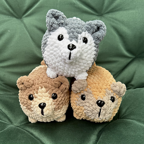 Loaf Puppies - Crochet by DoraLily