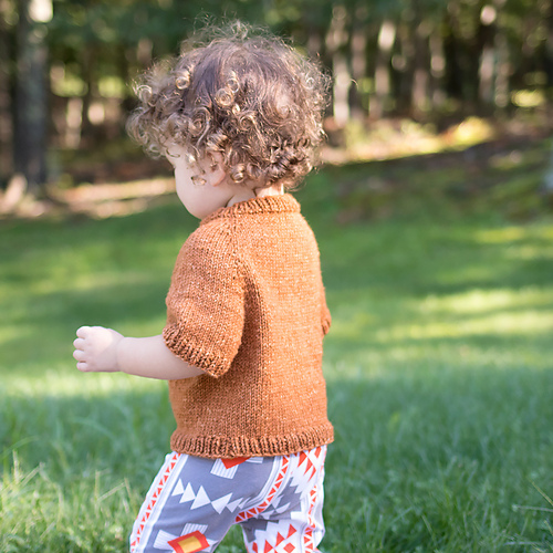 Ravelry Top Down Baby Sweater pattern by Gina Michele