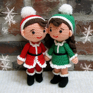 crochet christmas doll