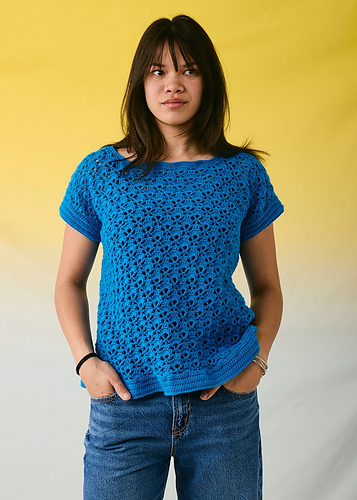 Delphinium Lace Tee