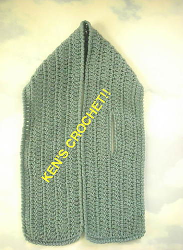 Ravelry: Dc Keyhole Neck Scarf pattern by Ken Jones-CrochetGuy