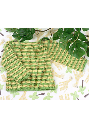 Devon Striped Baby Sweater photo 1