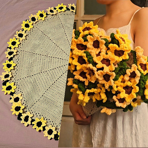 Sunflower Bouquet Blanket