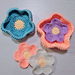 Easy Flower Coaster Set pattern 