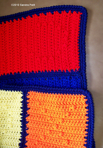 Hugs and Kisses Puff Stitch Afghan or Scarf photo 3