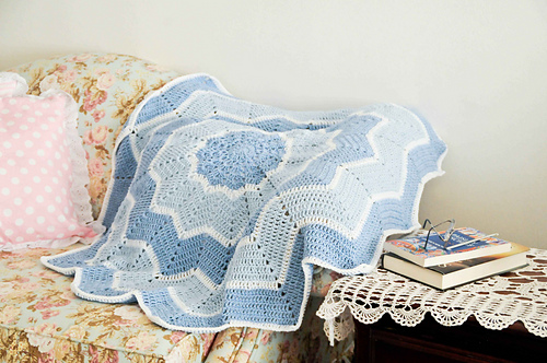 Rainbow Ripple Baby Blanket photo 11
