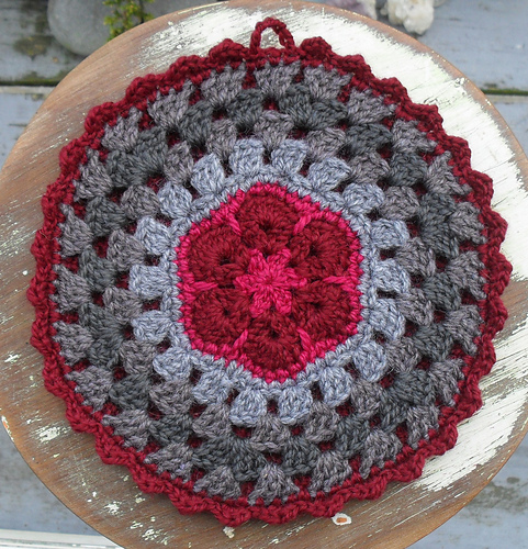 African Flower Mandala Pot Holder photo 3
