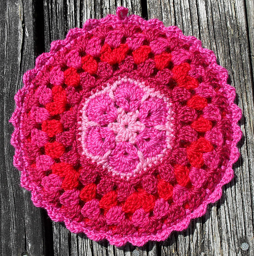 African Flower Mandala Pot Holder photo 5