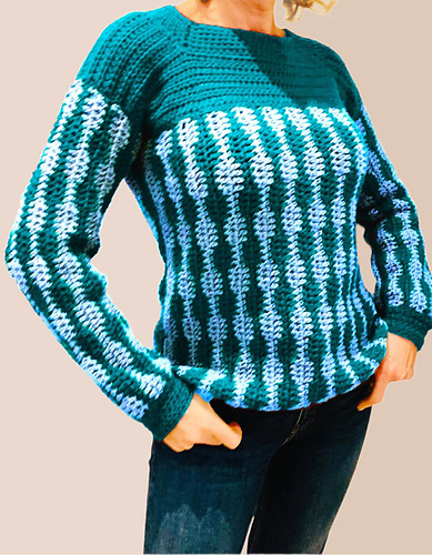 Ravelry: SOUND WAVES SWEATER pattern by CroJennifer