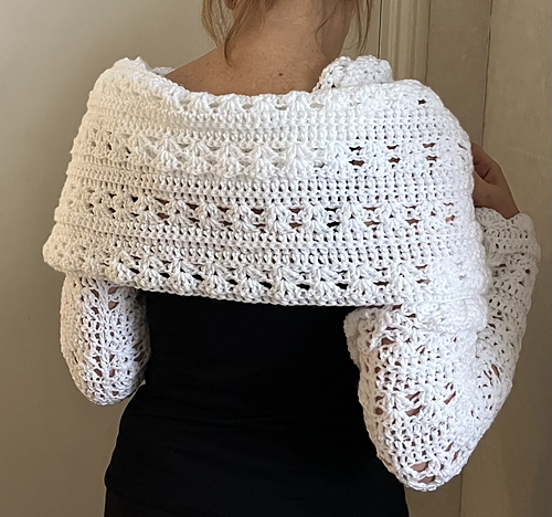 womens shawl with sleeves