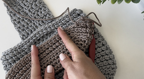 A unique bag closure and strap.