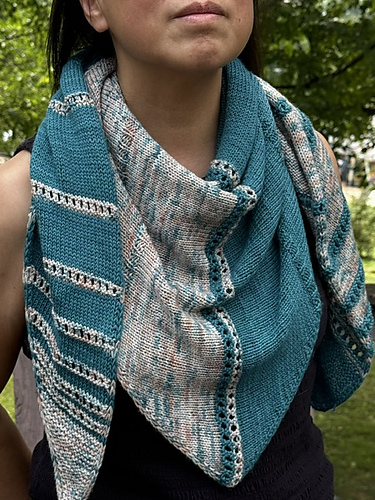 Fibonacci Flow Shawl