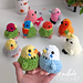 10 in 1 Tropical Chubby Birds pattern