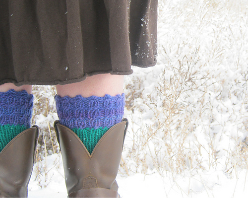 Delphinium Boot Cuffs photo 1