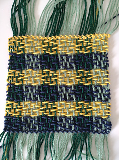 L pattern - off the loom
