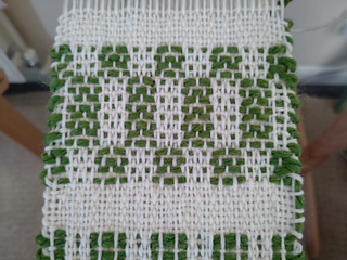 Fifth section - repeat of bricks with opposite tabby order