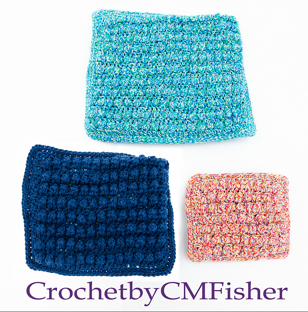 Ravelry Extra Cushy Square Hot Pads pattern by Courtney M Fisher