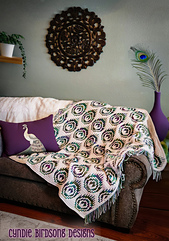 Blanket using Melange for design & linen color for background