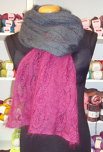 小物 janesmith LACE SCARF Ravelry: Ogee Lace Scarf pattern by Susanna IC
