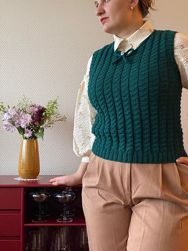 Ravelry: Librarian Vest pattern by Inna M. Dahlen