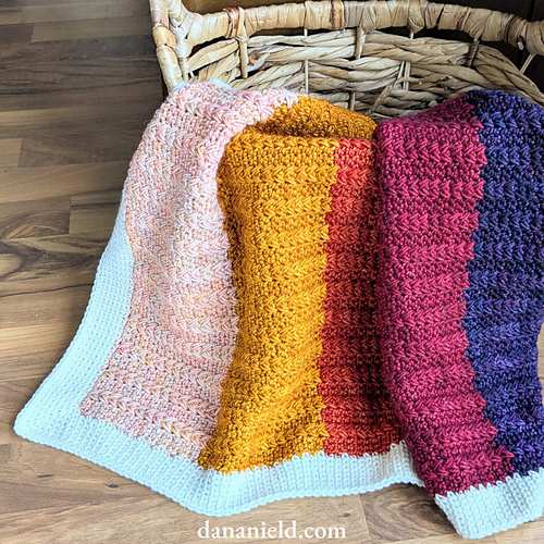 Sunset Fields Crochet Baby Blanket